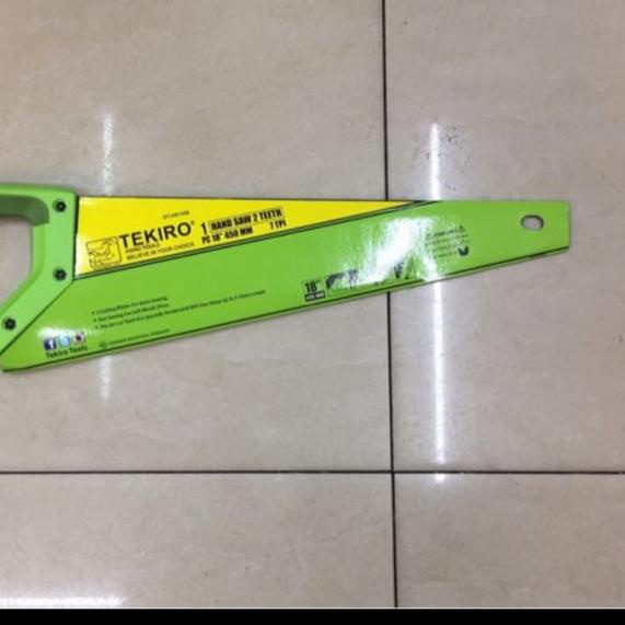 tekiro gergaji kayu 2 mata 18 in - gergaji potong tekiro