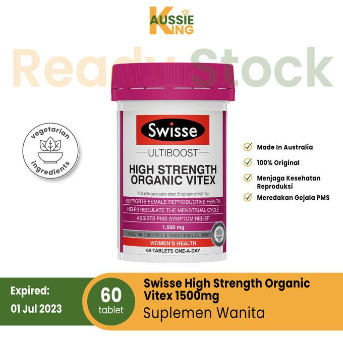Swisse High Strength Organic Vitex 1500mg 60 Tablet