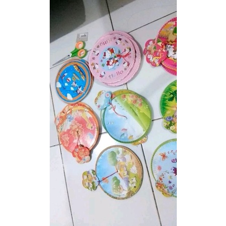 Lampion tabung kertas motif lucu dan unik