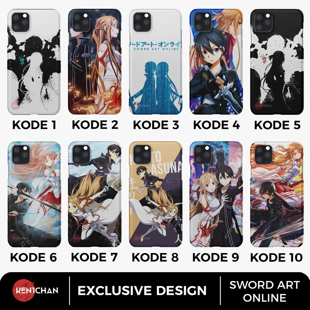 Custom Case KIRITO ASUNA 1 Sword Art Online SAO Anime