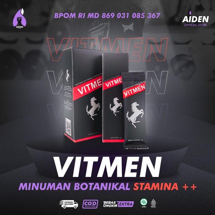 Minuman Serbuk VITMEN Original Obat Penambah Sperma Kuat Tahan lama