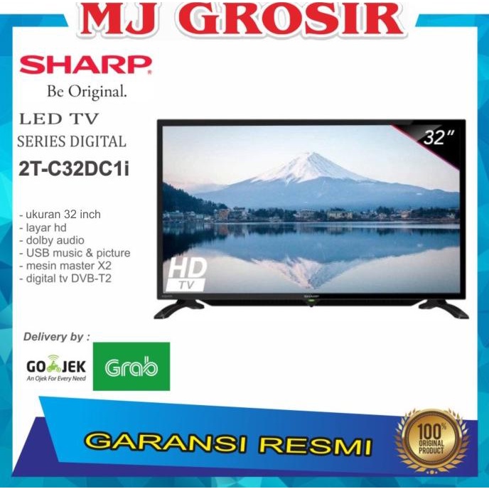 T0P PROMO LED TV SHARP 32" 2T-C 32 DC 1I 32DC 32 INCH USB HDMI DIGITAL TV NICE