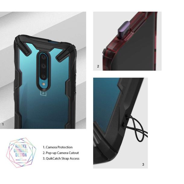Case OnePlus 7 Pro Ringke Fusion X Anti Crack Case Original - OnePlus 7, Black