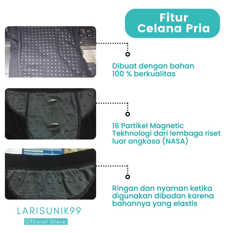 Celana Dalam Kesehatan Vakoou Celana Cowok Dengan 16 Magnet Pakaian Dalam Underwear