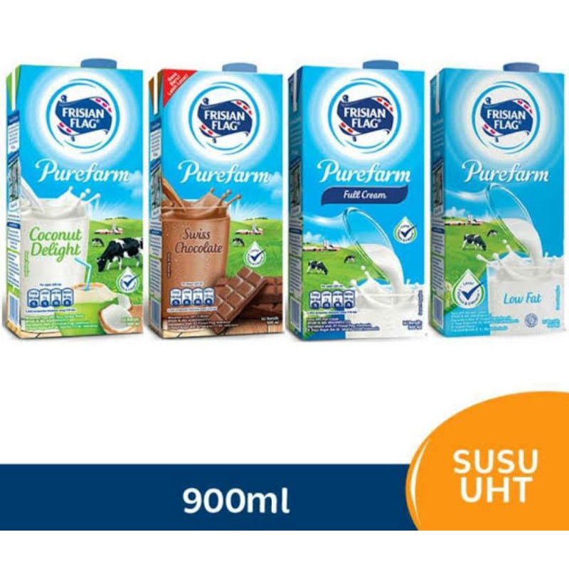 

⭐SUSU UHT⭐ Frisian Flag ( Bendera ) 946mL