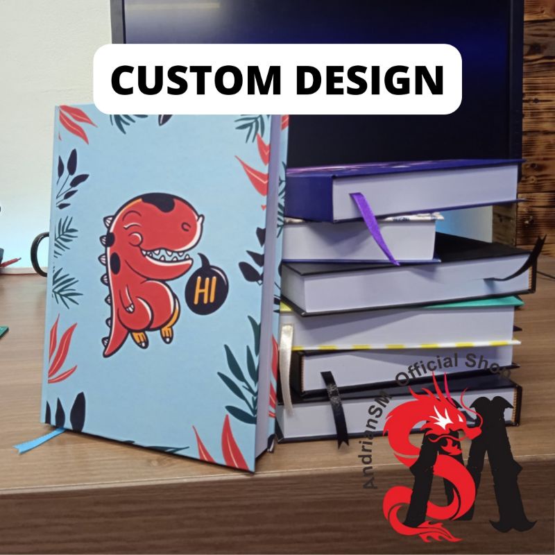 

Buku Catatan Notebook Hard Cover A5 200 Lembar Custom Desain
