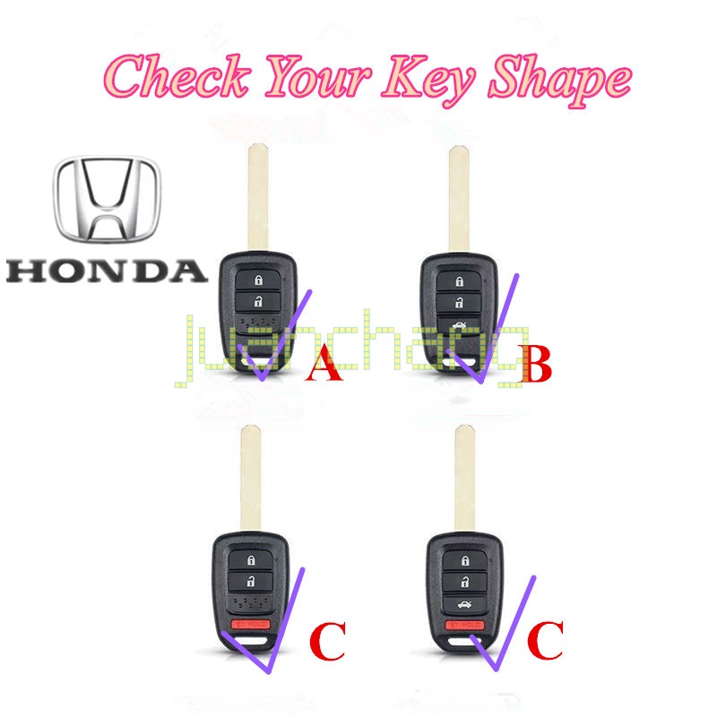 Case Pelindung Remote Kunci Mobil Bahan TPU Untuk Honda all new Brio / BRV hitam Accord HRV Brio City Civic CRV Jazz 2016 2017 2018 2019