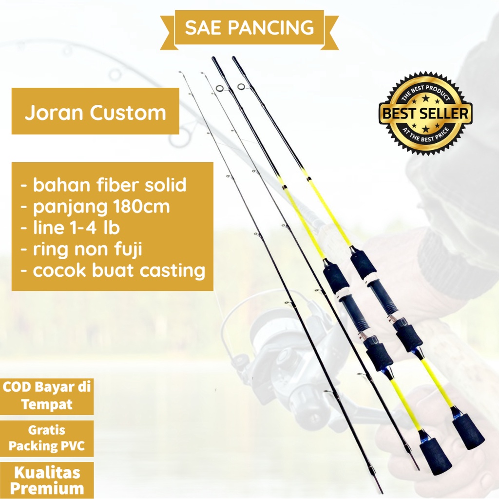 COD Joran UL Ultralight Ajiro Takumi 180 Carbon Solid Joran Termurah & Lentur, Kuat - Pancing UL Spi