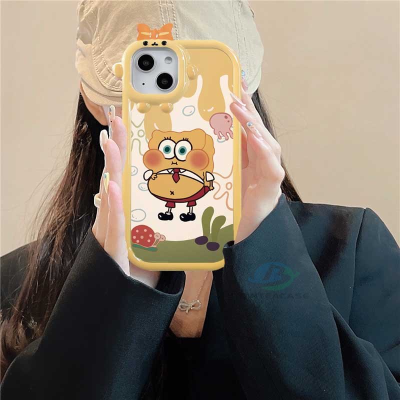 Case Motif Spongebob Dan Patrick Untuk IPhone 14 Pro Max / 13 Pro Max / 11 / 12 / Xr / XS / 6 / 6S / 7 / 8plus