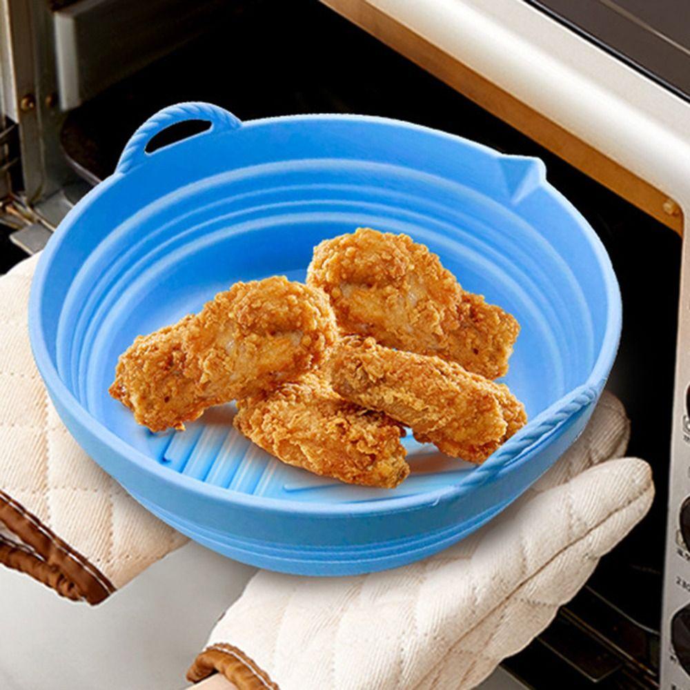 Preva Round Silicone Pot Pengganti Masak Pizza Plate AirFryer Aksesoris Baking Basket