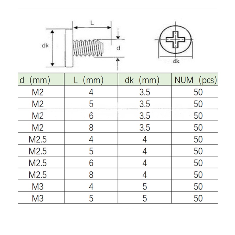 500pcs Baut Mur Laptop Screw Laptop Netbook Screw Laptop Repair Screws Sekrup Laptop