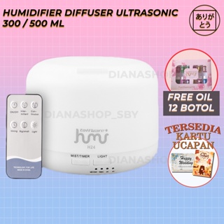 Humidifier Diffuser Difuser Aromaterapi Aromatherapy Ultrasonic 7 Color LED 300ML/500ML Remote