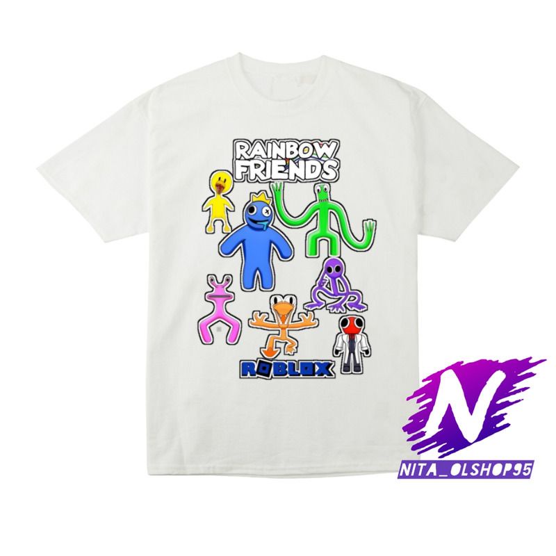 kaos anak baju anak rainbow friends roblox game terbaru bahan premium