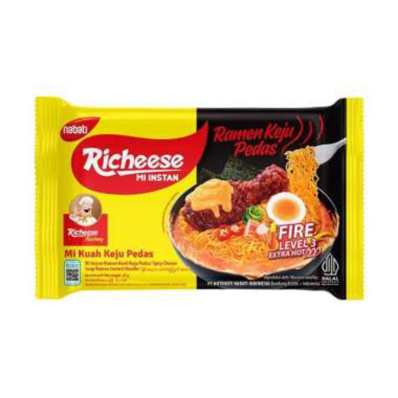 

Mie Richeese Ramen Keju Pedas Level 3
