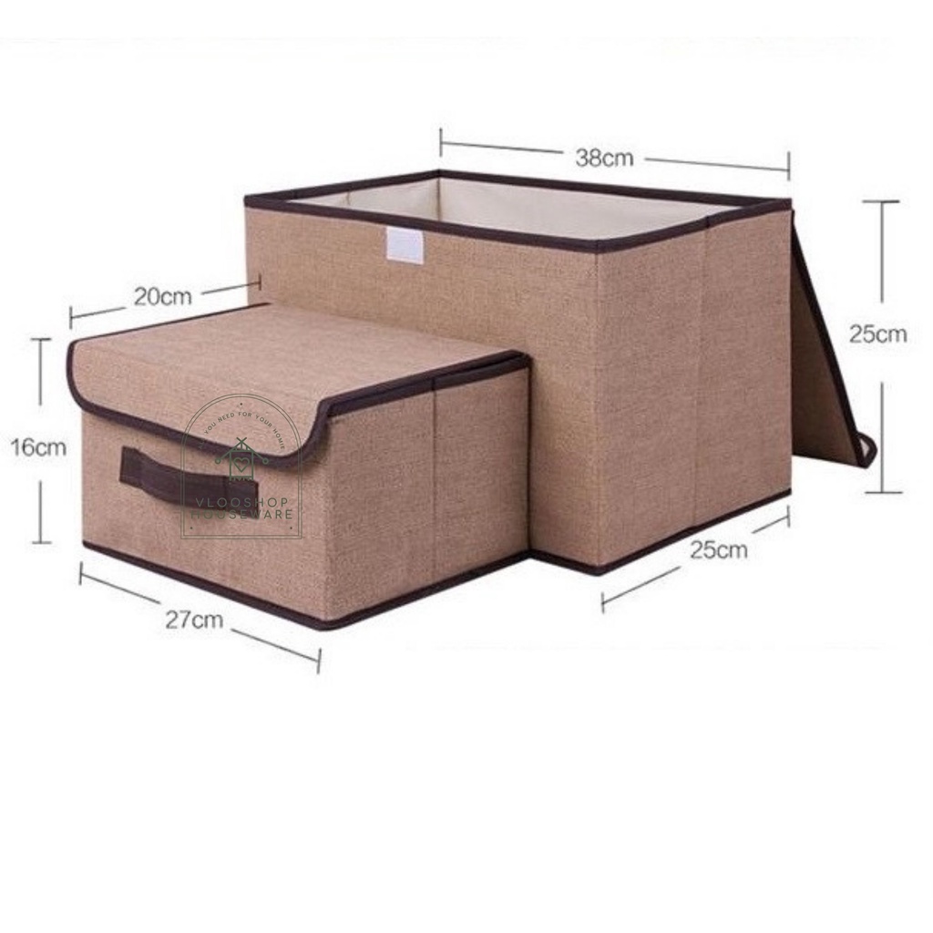 STORAGE BOX 2in1  | TEMPAT PENYIMPANAN SERBAGUNA BAJU KAIN WATERPROOF