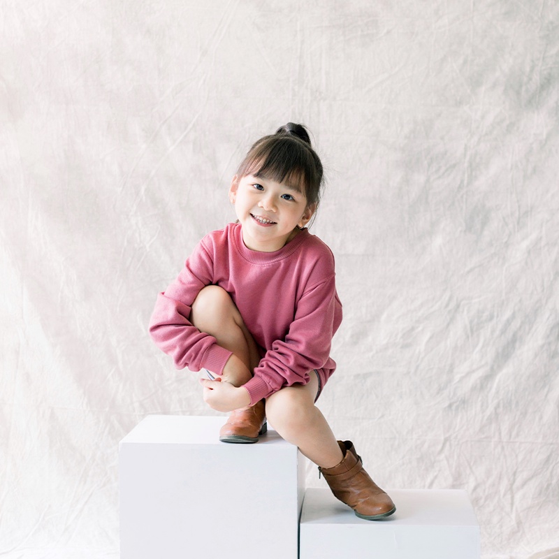 HOODIE GOODIE Kids Sweater Raspberry