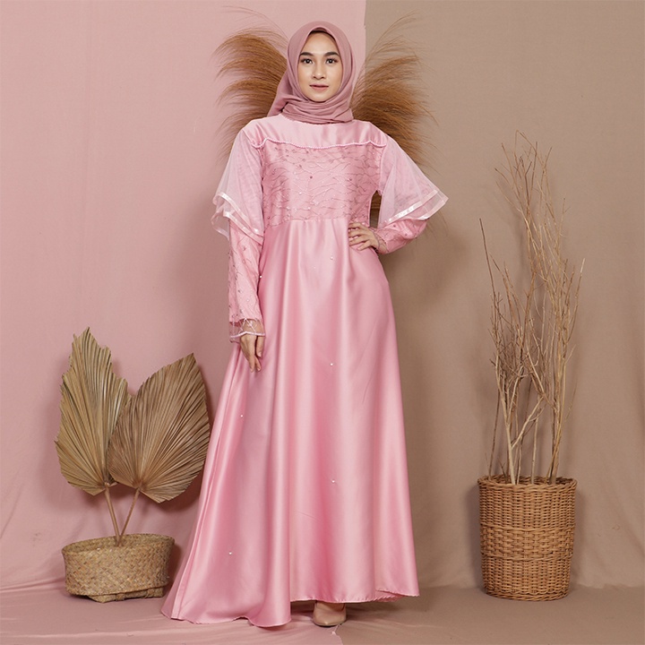 QUENEE DRESS / BAJU KONDANGAN - DRESS CANTIK - DRESS BRUKAT WANITA