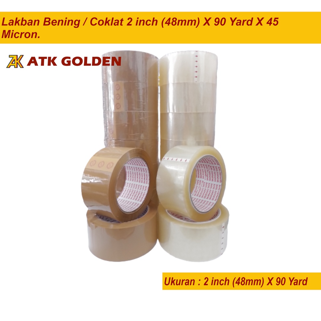 

Lakban Bening/Coklat Daimaru