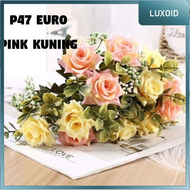 Bouquet bunga P47 EURO Artifisial Dekorasi - DEKORAKU