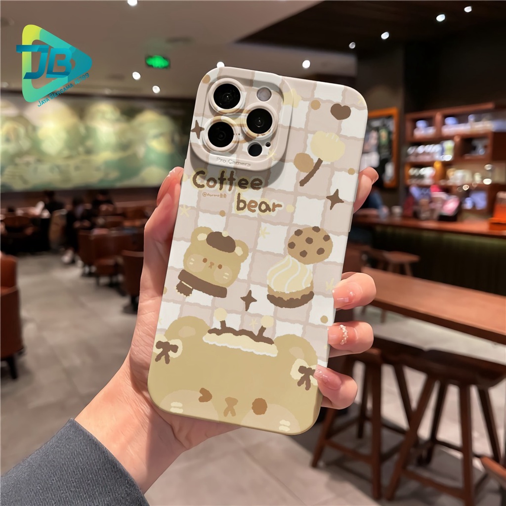 CUSTOM CASE SOFTCASE SILIKON PROCAMERA BROWN CUSTOM OPPO REALME VIVO XIAOMI SAMSUNG INFINIX IPHONE FOR ALL TYPE JB6198