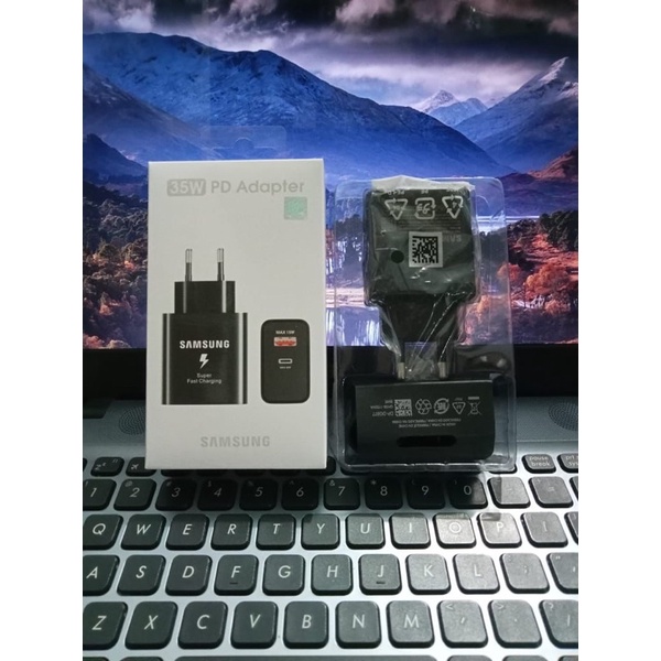 Charger Samsung 35W Ori 100% Super Fast Batok USB + PD Kabel Type C To Type C Promo Sen Charger Samsung Termurah