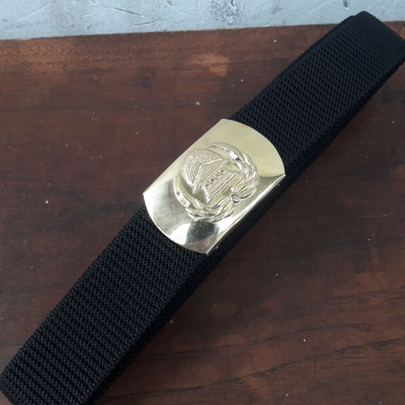 sabuk korpri tali hitam/ikat pinggang braso korpri/gesper brasso