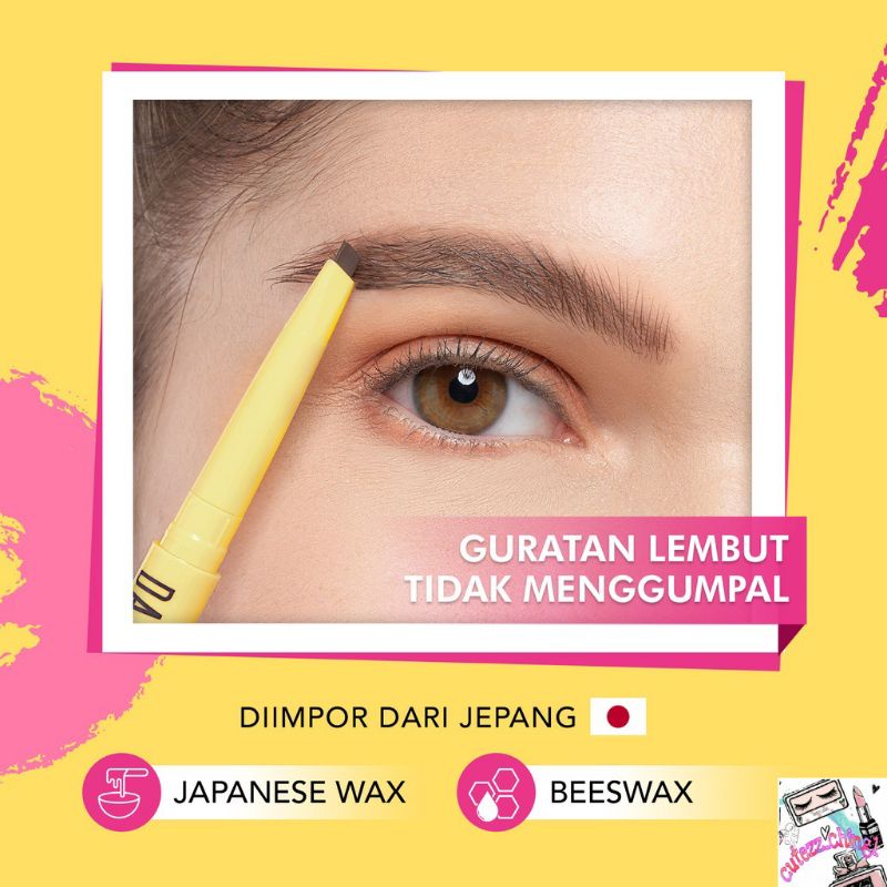 ☃️Cutezz_Ching1☃️Dazzle Me Brow Likey | Automatic Eyebrow Pencil Tahan Air Waterproof Long Lasting Pensil alis