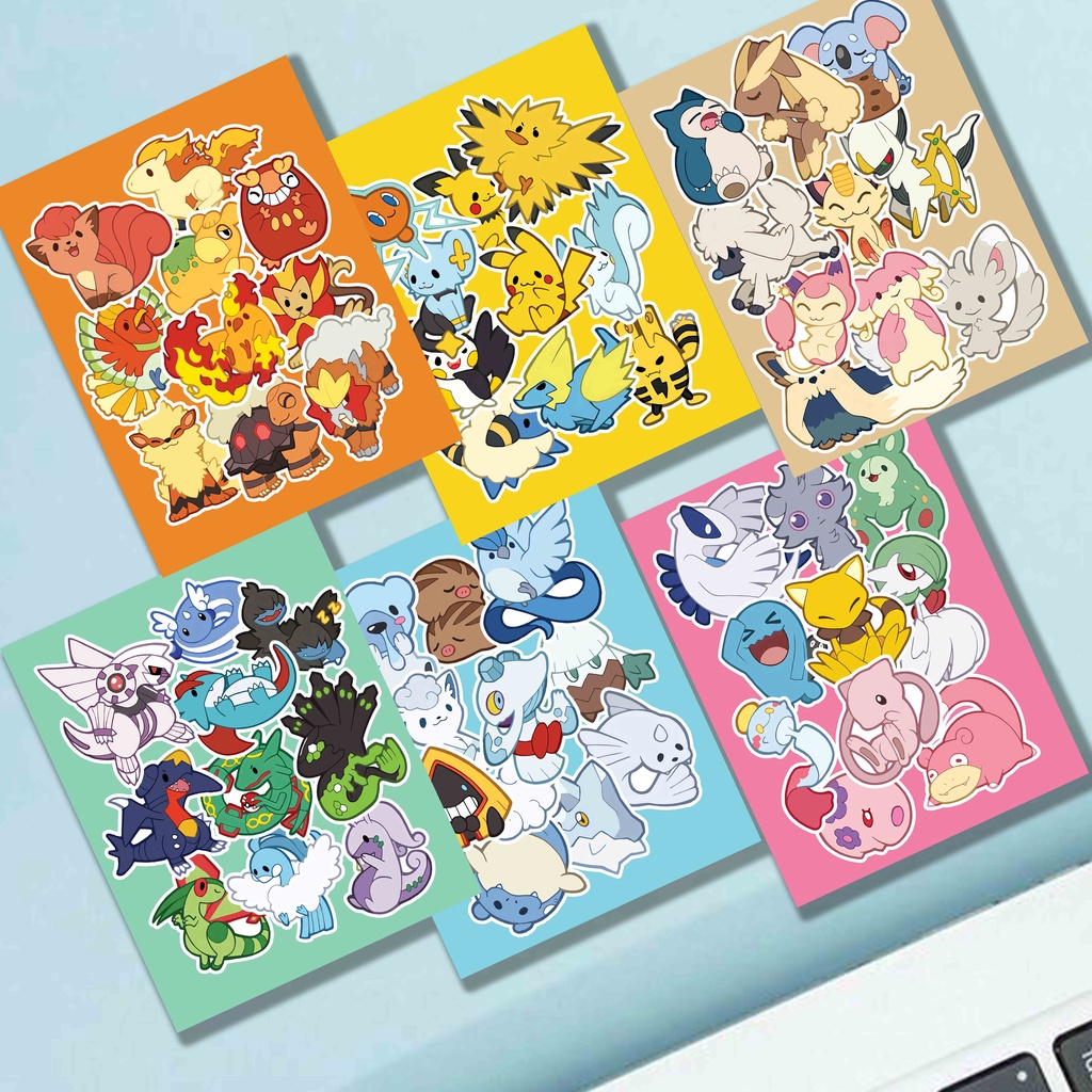 

Sticker Edition Pokemon Aesthetic Stiker Waterproof (10pcs)