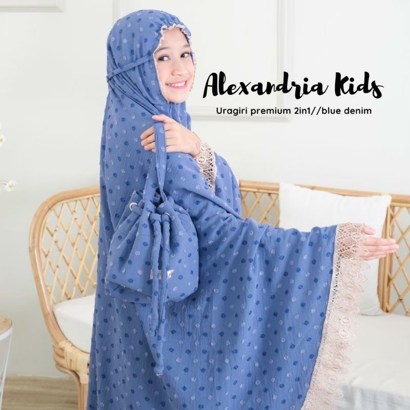 Mukena Couple Ibu Anak Premium Alexandria 2in1