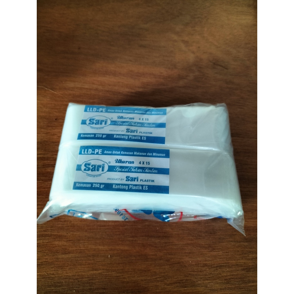 Kantong Plastik PE SARI Tahan Santan 4x15 5x15 6x15