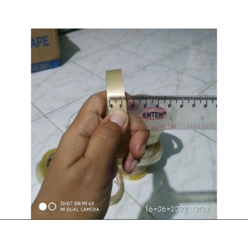 Lakban Bening 1.5cm 500gram (1/2 kg)