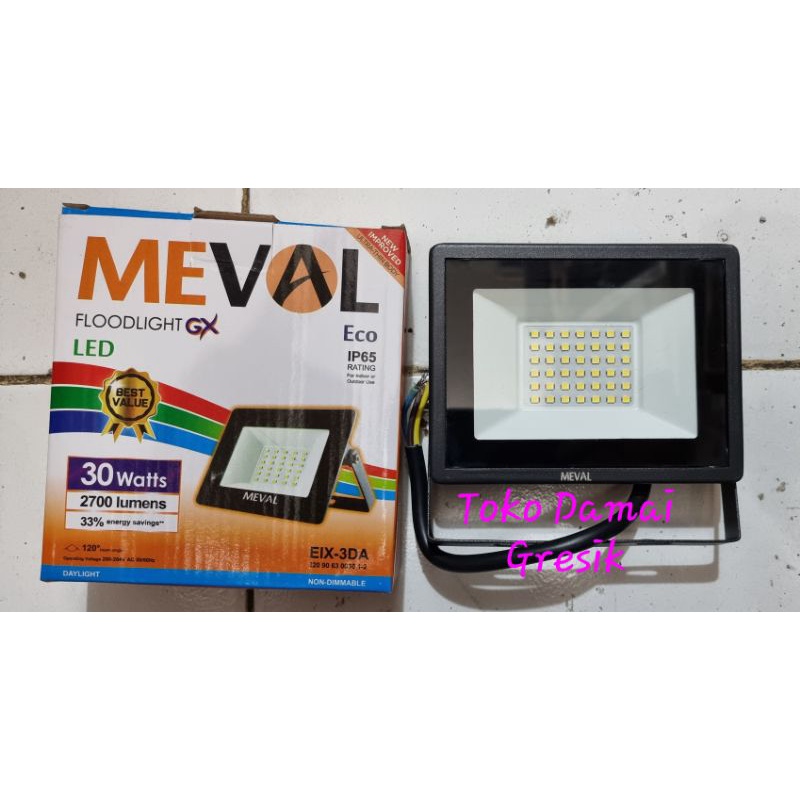 Meval Floodlight GX Led 30W. lampu led sorot outdoor 30watt. Flood light