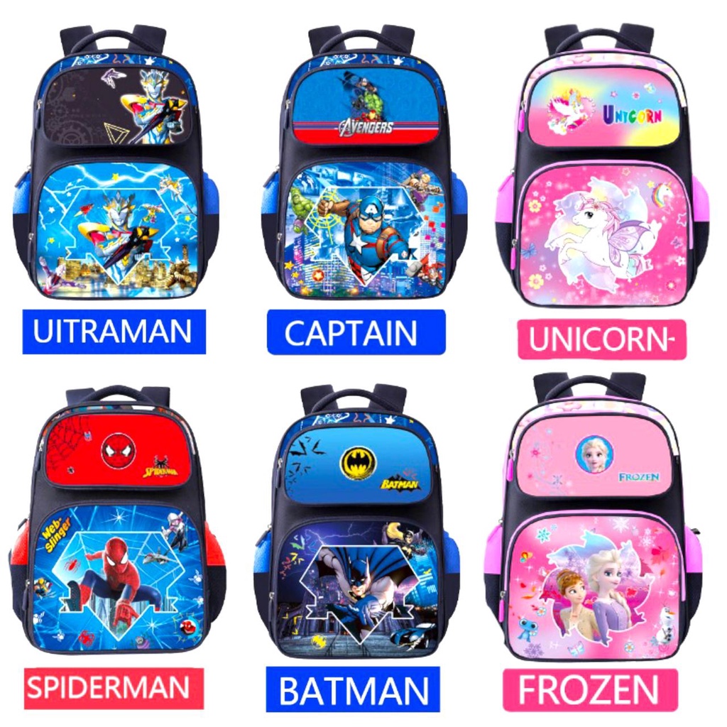CUCI GUDANG NEW TAS RANSEL ANAK SEKOLAH SD IMPORT 3D 00075-00081/00082-00086