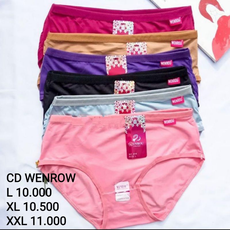 (L XL XXL) CD WANITA DEWASA MURAH CELANA DALAM WANITA LUSINAN WENROU 819/CD WANITA TERBARU/CD WANITA