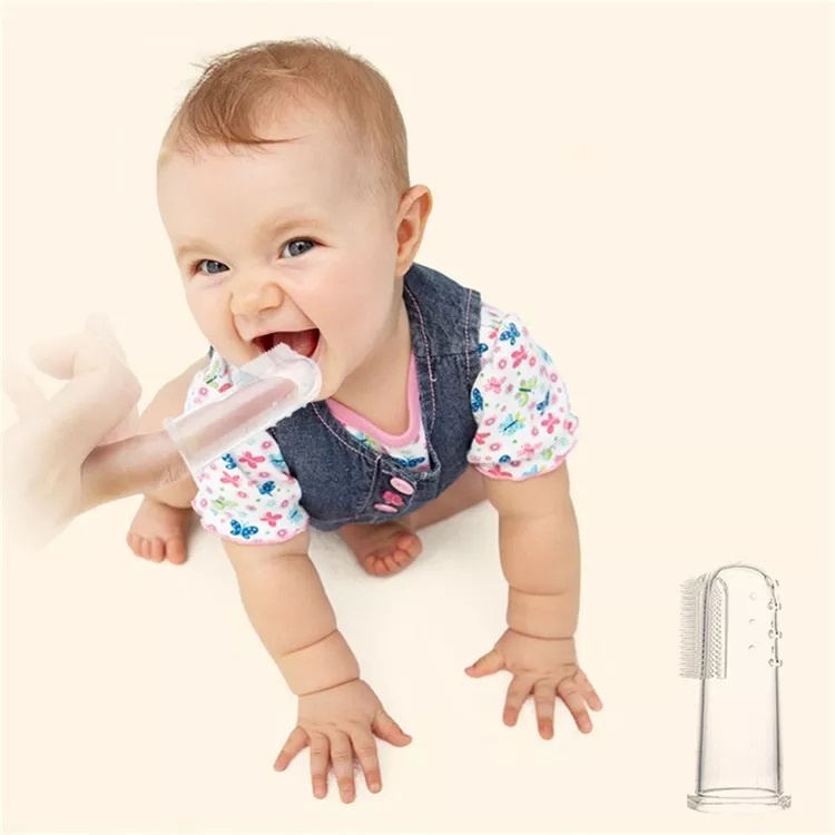 GOOGOO Sikat Gigi Jari Bayi Silikon / Baby Finger Tooth Brush Silicone