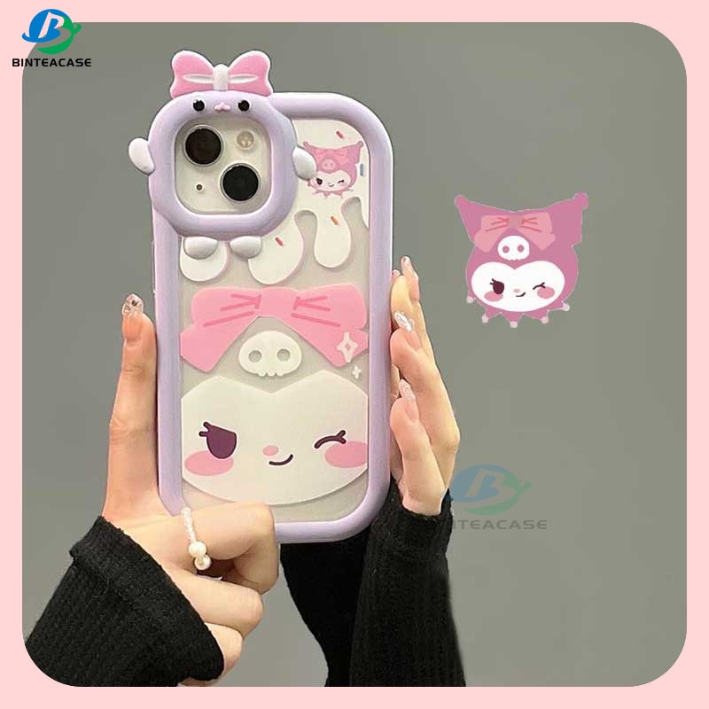 Case Desain Kuromi Monster Kecil Untuk IPhone 14 Pro Max 13 Pro Max 11 12 Xr XS 6 6S 7 8 Plus