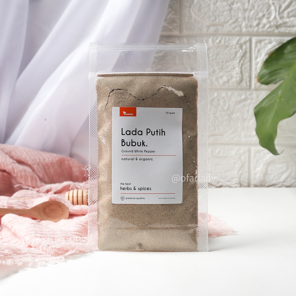 

Lada Putih Bubuk merica Rempah JSR Herbal super food ground white pepper powder - ofadaily