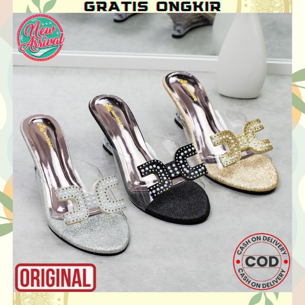 Sandal Import Kerja Kantoran Haihils Kekinian Cewek Wanita Pesta Kondangan Hak Tinggi Sepatu Hak Pes