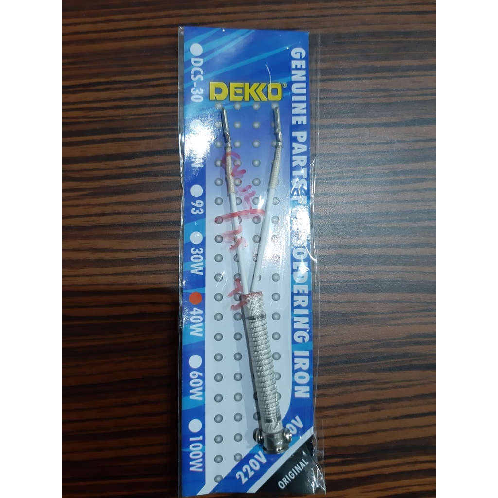 Elemen solder, elemen solder 40 watt dekko, elemen solder dekko 40 watt original (asli)