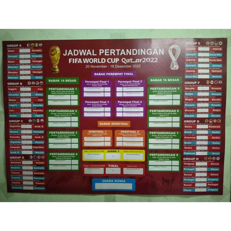 ready poster piala dunia Qatar 2022 poster fifa world cup