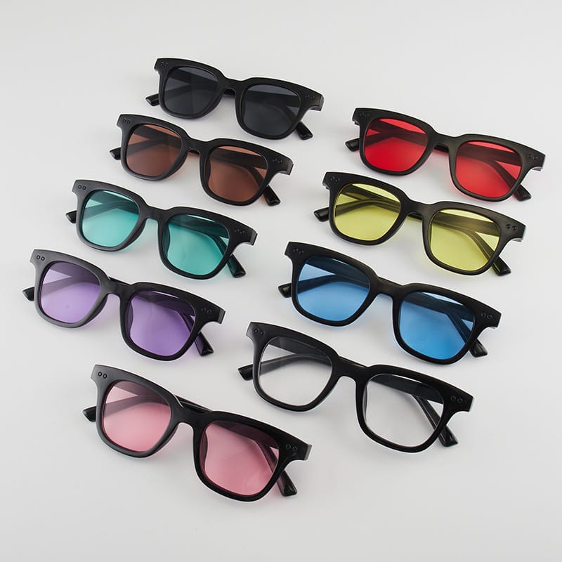 Kacamata Hitam Anti Silau dengan Lensa Warna Warni untuk Wanita dan Pria - Sunglasses, Eyewear