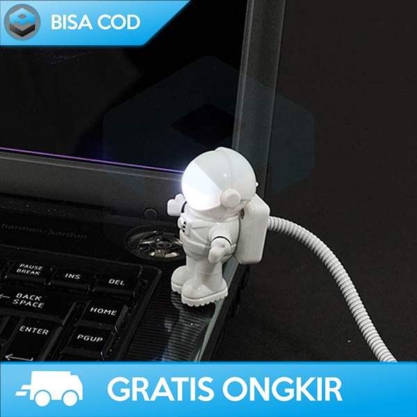 LAMPU TIDUR LED USB NIGHT LIGHT PORTABLE BENTUK ASTRONOUT FLEKSIBEL