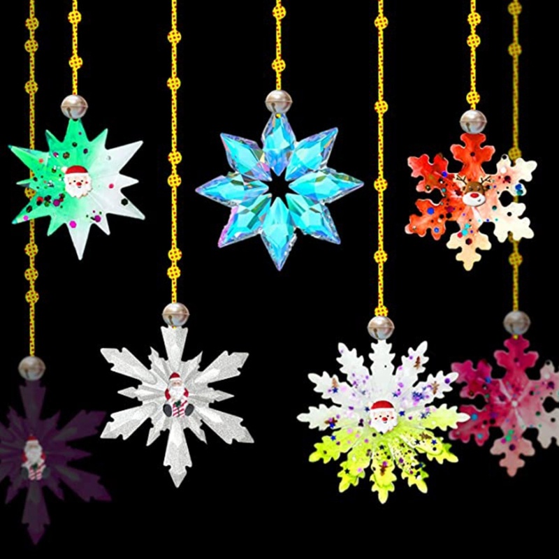 Siy 6Pcs Cetakan Resin Diy Bentuk Snowflake Bahan Silikon