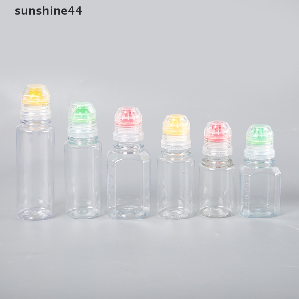 Sunshine 1Pc Botol Saus Tomat / Kecap Portable Ukuran 50 / 60 / 80 / 100Ml