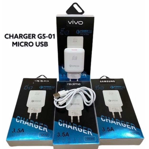 (ba) TC / Charger Brand Model G5-01 3.5A Micro USB