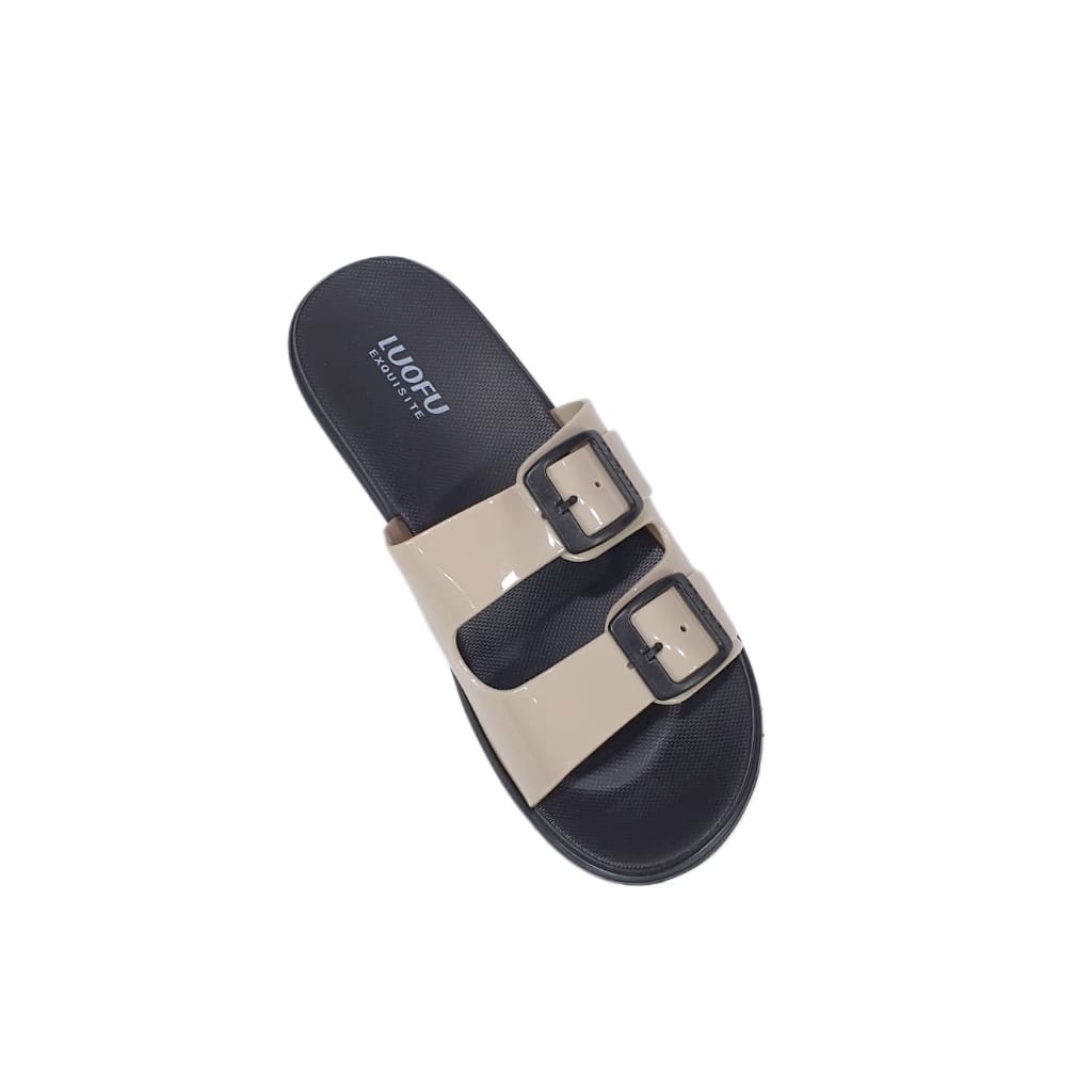 LUOFU ORIGINAL jelly sandal karet empuk murah selop wanita sendal cewek ban 2 import E7188SH5W