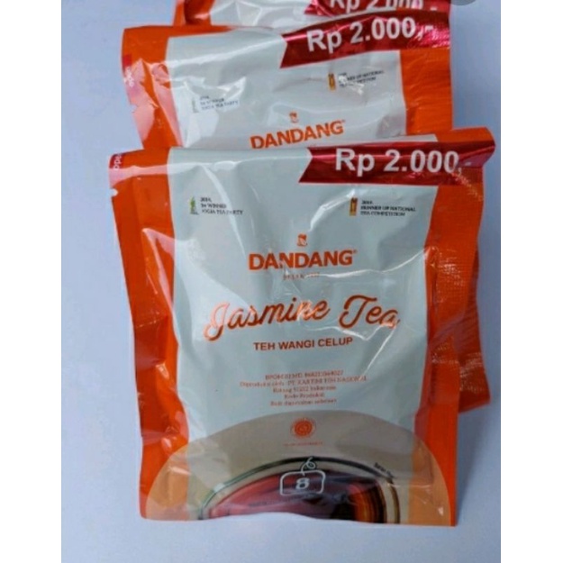 

Teh Dandang Jasmine 1 renteng isi 10 sachet/Teh Dandang Celup 2000/Teh Solo/Teh Batang