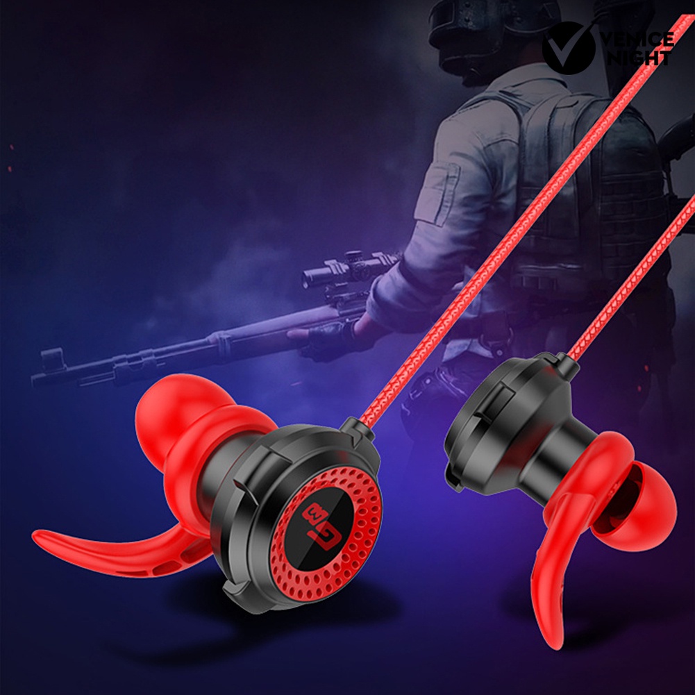 (VNEP) (Berkabel) G11 3.5mm In-Ear Earphone Noise Reduction Gaming Headset dengan Mikrofon