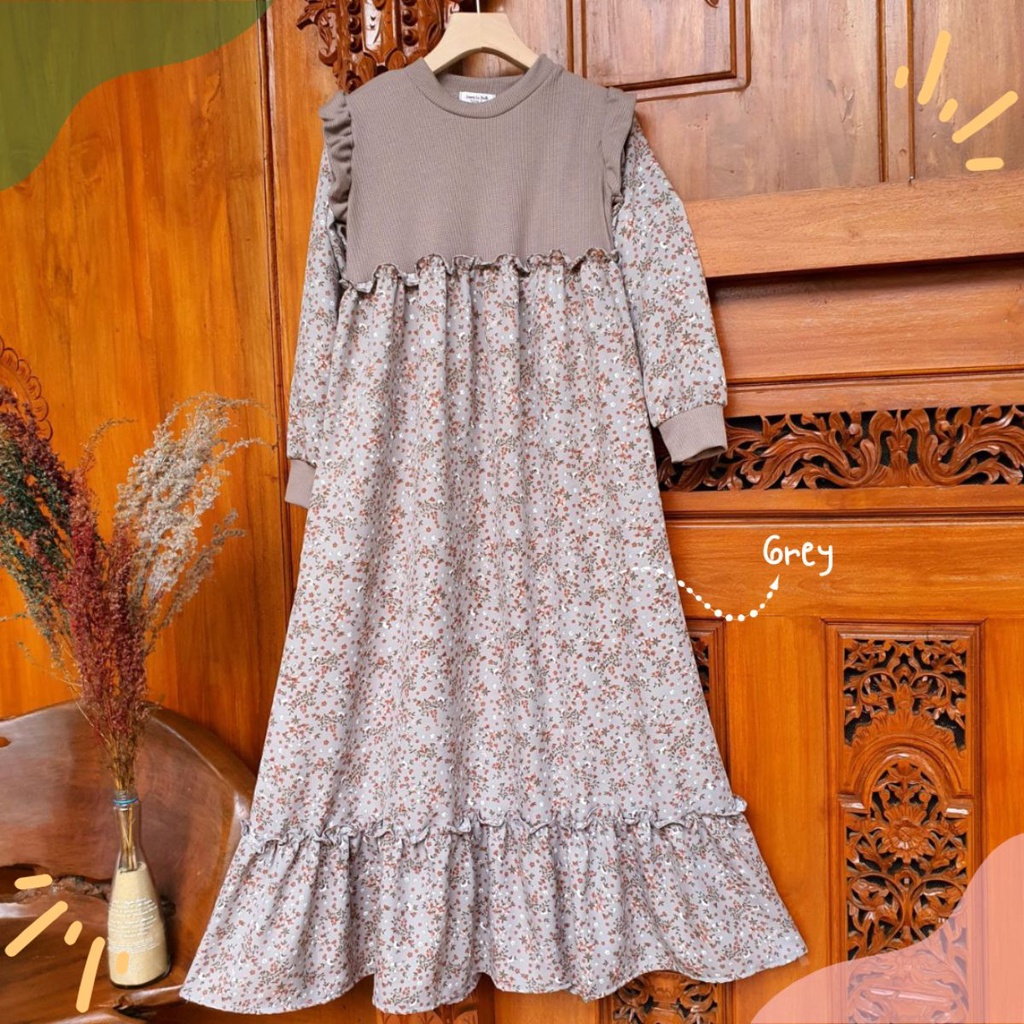 Gamis Anak / Gamis Anak Perempuan / Baju Muslim Anak Perempuan CLARA 5-15 Tahun