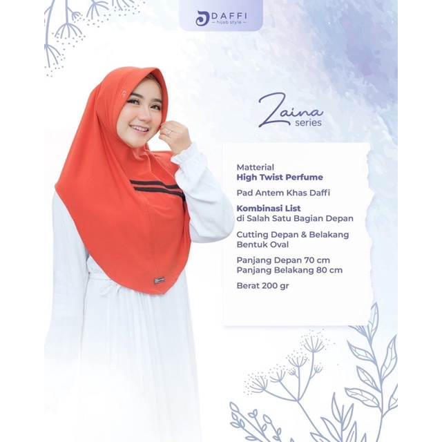 (Ori Daffi) Zaina hijab daily brand